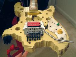 Ron Thal's cheese guitar
